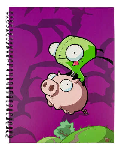 Cuaderno Profesional Cuadro Grande - Invader Zim