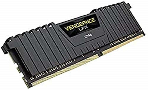 Memória RAM Vengeance LPX color preto  64GB 2 Corsair CMK64GX4M2D3000C16