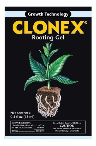 Clonex Gel Enraizante 15 Ml Clones Esquejes Enraizado
