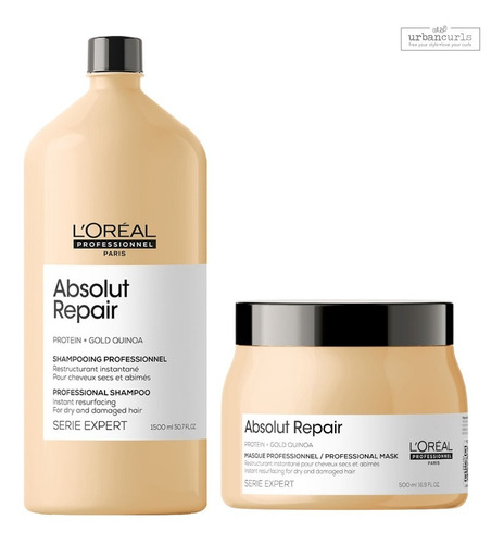 Kit Shampoo 1500ml + Balsamo 500ml Absolut Repair Loreal