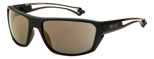 Anteojos Lentes Gafas De Sol Reef 258 Antifog Ct Color NEGRO MATE/MARRON - CRISTAL DORADO ESPEJADO (003) Color de la varilla