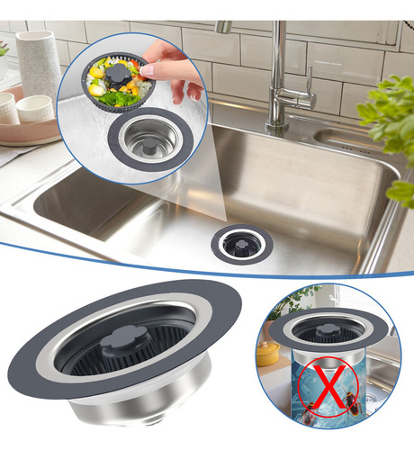 - Tapón De Acero Inoxidable J 6008 For Fregadero De Cocina