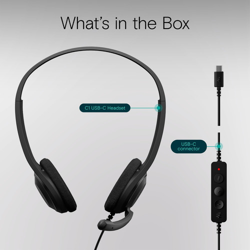 Auriculares Epos C1 Usb-c De Alta Fidelidad Con Cable Y Redu
