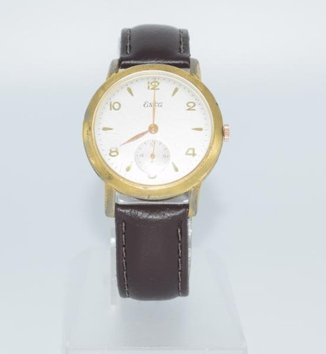 Relógio Suiço Eska Vintage A Corda 36mm Plaquet D´or