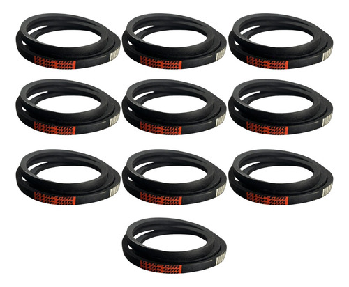 Kit Com 10 Correias Poly Em V A 41 Lisa - Gbr 1° Linha