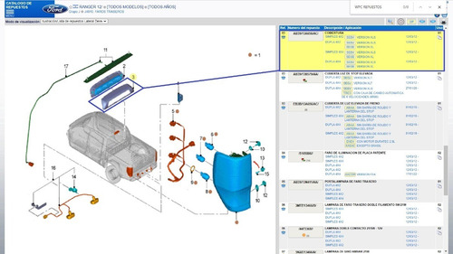 Imagen 3 de 8 de Marco Luz Stop Ford Ranger 2012/ Version Xl Xls Ford Genuino