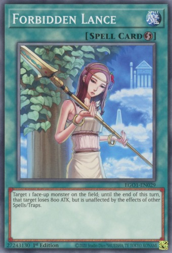 Forbidden Lance (ego1-en029) Yu-gi-oh!