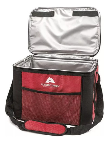 Bolso Cooler Soft Nevera Plegable Caja Térmica 24 Latas Rojo