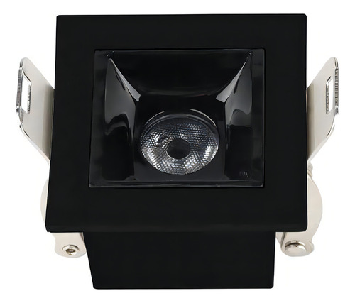 Spot De Embutir Led 2w Luz Amarela Preto Dot Light Luminatti