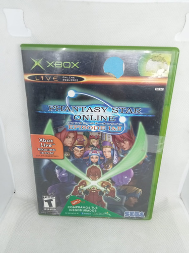 Phantasy Star Online Episode 1 & 2 Xbox Seminuevos (usado) (Usado)