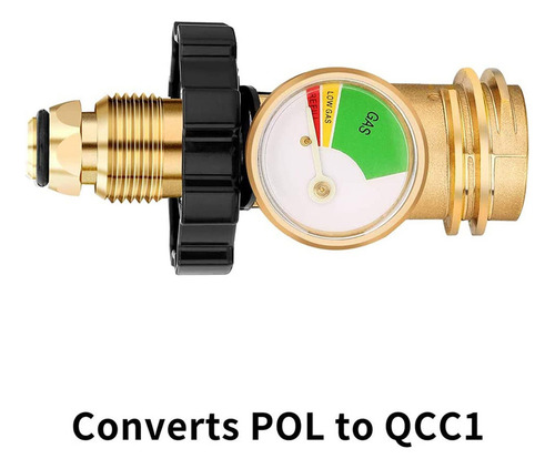Adaptador De Tanque De Propano Medidor De Gas Pol Valves D