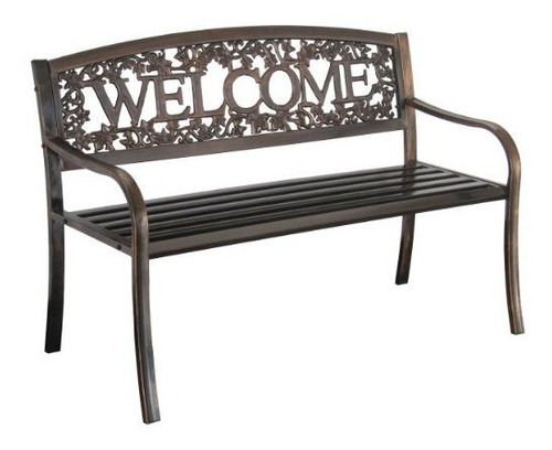 Banco De Exterior Welcome De Metal Tx94101 De Leigh Country