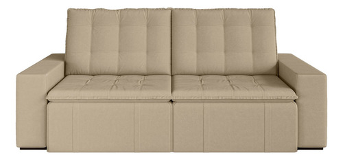 Sofá Cama Retrátil Palmeira 4 Lugares 240cm Em Veludo