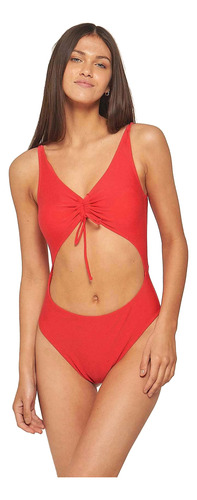 Trikini Con Frunce En Frente Lisa Luz De Mar