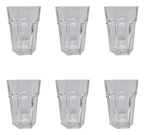 Vaso Country Gaseosa Facetado Bristol 500 Cc Libbey Crisa X6