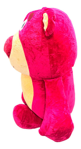 Urso De Pelucia Lotso Toy Story 80cm Gigante Muito Cheio Cor Vermelho