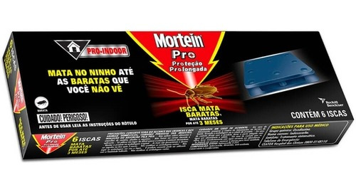 Armadilhas De Baratas Mortein Pró Com 6 Iscas Caixa Com Nfe