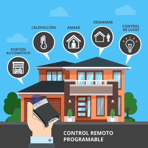 Alarma Para Casa Sensor Magnetico Y Contr Remot Kit-cableado