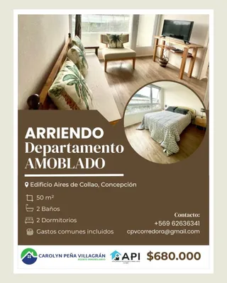 Departamento en arriendo