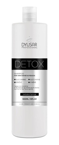 Shampoo Detox 1l - Neutraliza Metais - Extrato De Alecrim