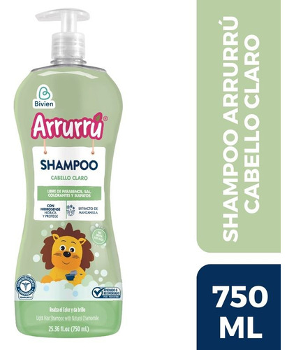 Shampoo Arrurrú Manzanilla - mL a $39