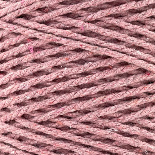 Makrama Cuerda De Algodón Para Macramé 2mm 500g Colores Color Palo De Rosa