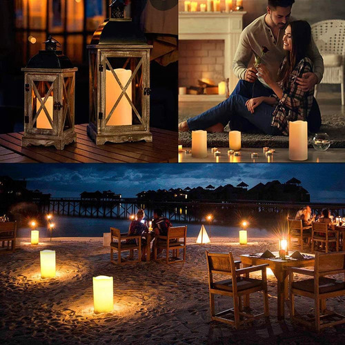 Velas Led Parpadeantes Sin Llama, Juego De 6 Velas Led (alto