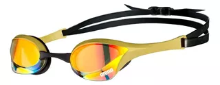 Antiparras Arena Cobra Ultra Mirror Swipe Color Yellow Copper Gold 330 Amarillo Dorado Goggles Espejadas Anti Fog Competicion Racing Hidrodinamicas Menor Resistencia Aprobadas Por Fina