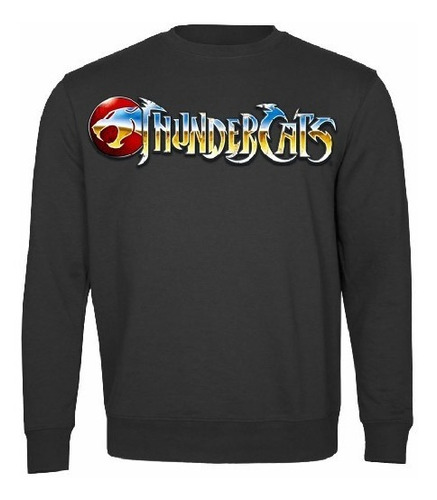 Polerón Negro Hombre Padre Estampado Thundercats Logo