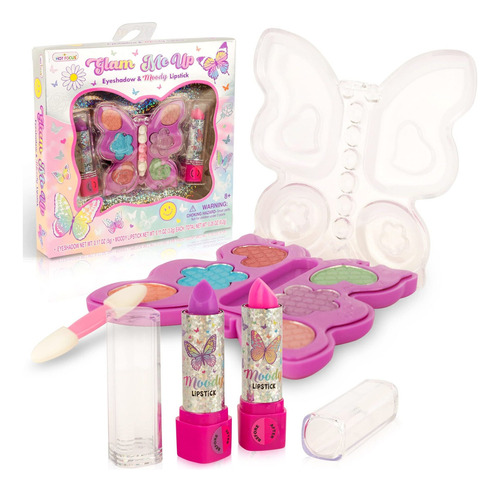 Maquillaje  Kit  Para Niñas Pequeñas Con 2 Pintalabi Fr80sm