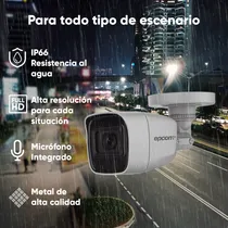 Comprar Epcom Kit Cámaras De Seguridad Metálicas Video Vigilancia Con Micrófono Integrado Modelo B8-MIC-PLUS16-B 2mp Cctv Cámaras Bala Con Audio Por Coaxitron Turbohd 1080p Lite