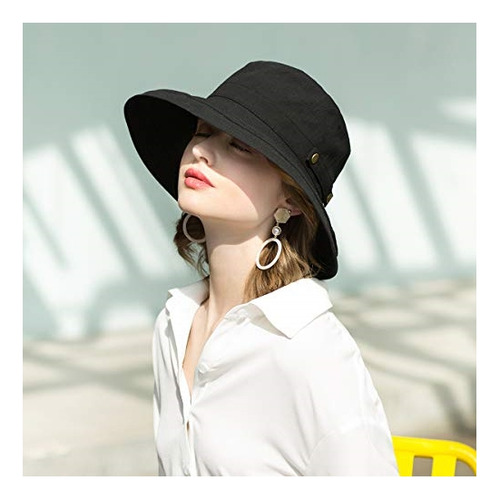 Sombrero De Algodón De Ala Ancha Para Mujer