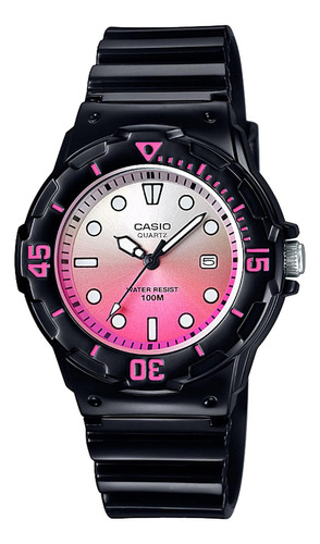 Reloj Casio Lrw-200h-4e Resina Juvenil Negro