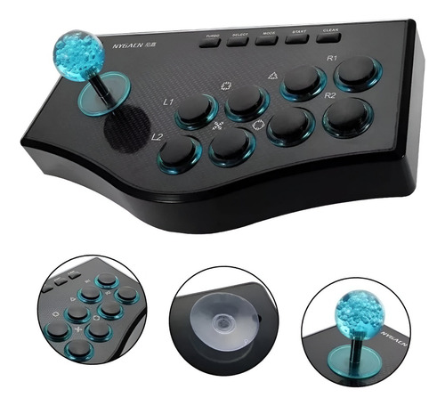 Joystick Arcade Mando Usb 4en1 Para Android Pc Ps2 Ps3