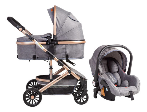 Coche Trvel System Omega De Voyage 3 En1 Gris