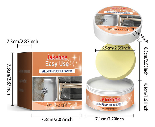 Pasta Limpiadora Multiusos Para Limpiar Manchas En Varias Su