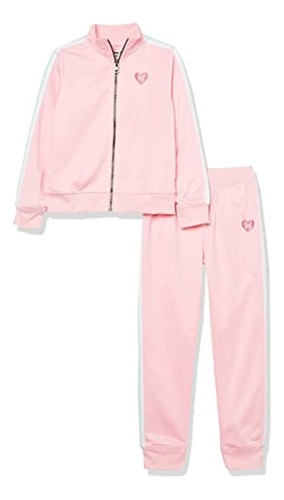 Hurley Baby Girls' Tricot Track Suit 2-piece Outfit Set, Sof
