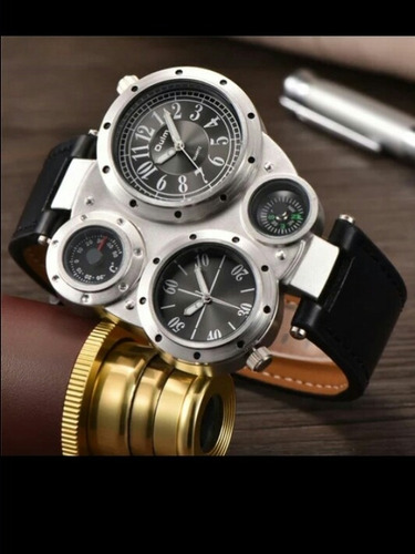 Reloj Japonés Doble Hora, Temperatura, Brujula. Exelente!!