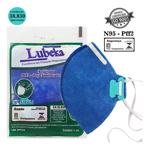 Imagem 2 de 9 de Kit 10 Máscaras N95 Proteção Respiratória Pff2 Profissional