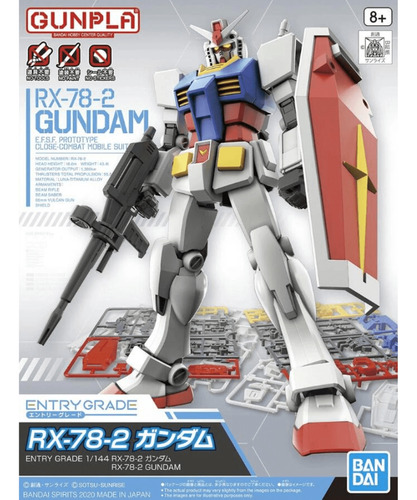 Model Kit 1/144 Eg Rx-78-2 Gundam