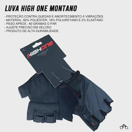 Par Luva 1highone Montano Dedo + Bandana 1highone Montano