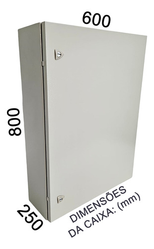 Quadro De Comando Eletrico 800x600x250 Ip66 Bege Ral 7032