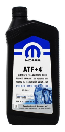 Aceite De Transmisión Caja Automática Atf + 4 Mopar Original