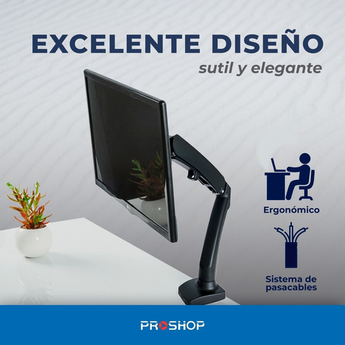 Imagen 4 de 10 de Soporte Brazo Hidraulico Monitor 13 A 29 Escritorio Led Tv