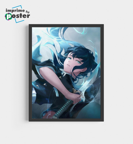 Cuadro Tokito Demon Slayer 30x40cm Cn Marco Imprimetuposter