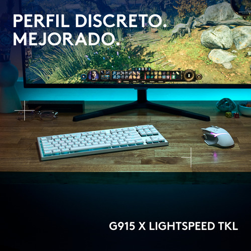 Teclado Inalámbrico Logitech G915 X Lightspeed Tkl Blanco Us