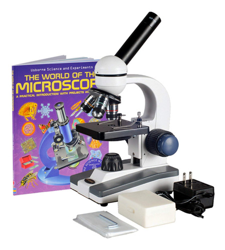 Amscope Microscopio Monocular Compuesto M150c-pb10-wm, Ocul.