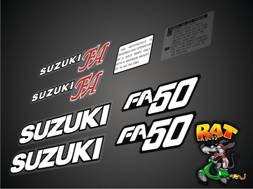 Calcos Suzuki Fa 50 / Kit X 8 