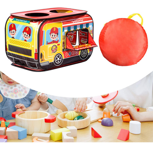Carpa De Juegos Para Niños, Carrito De Hamburguesas, Regalo