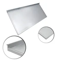 Comprar Mesada Lisa Acero Inoxidable Con Zocalo 120*61 Cm Zocalo De 4.5 Cm Borde Antiderrame Mesada Para Apoyo Sobre Mueble Bajo Mesada O Sobre Mensulas Respaldo Posterior Acero Pulido Estandar